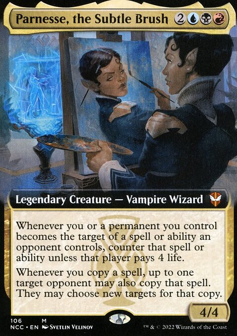 Parnesse, the Subtle Brush, New Capenna Commander #106, Magic: The Gathering card
