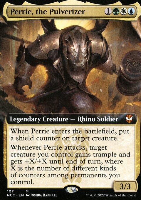 Perrie, the Pulverizer, New Capenna Commander #107, Magic: The Gathering card