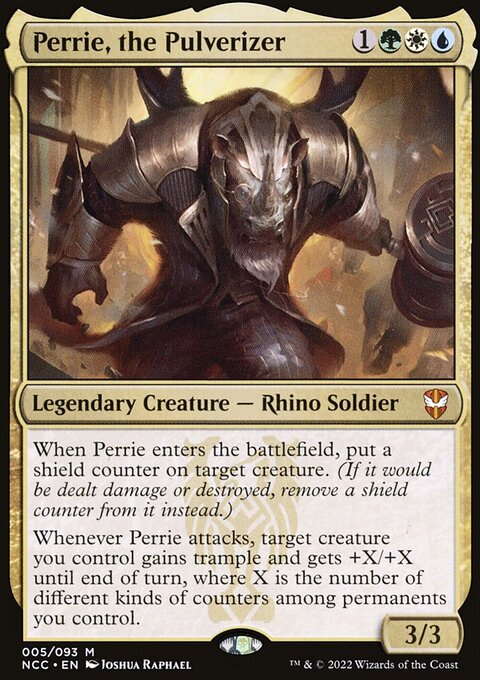 Perrie, the Pulverizer, New Capenna Commander #5, Magic: The Gathering card