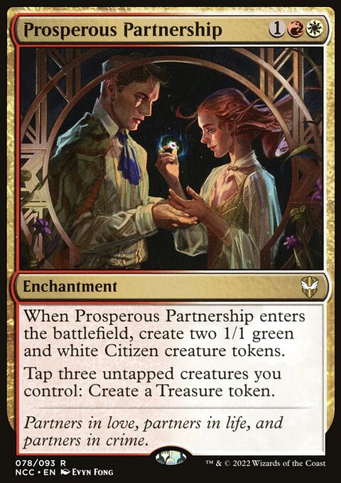 Prosperous Partnership, New Capenna Commander #78, Magic: The Gathering card