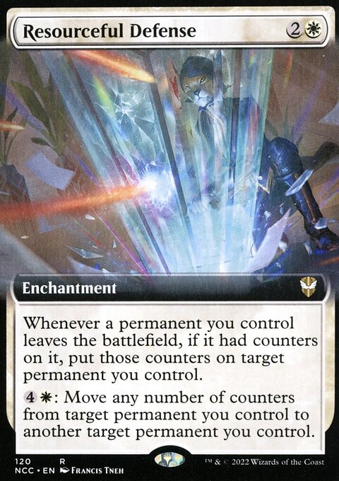 Resourceful Defense, New Capenna Commander #120, Magic: The Gathering card