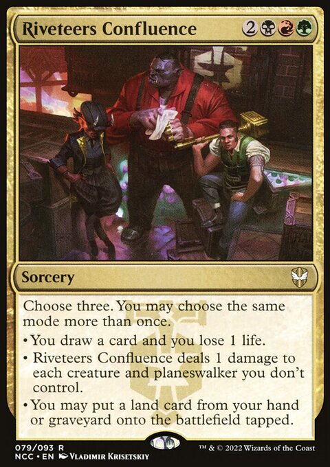 Riveteers Confluence, New Capenna Commander #79, Magic: The Gathering card