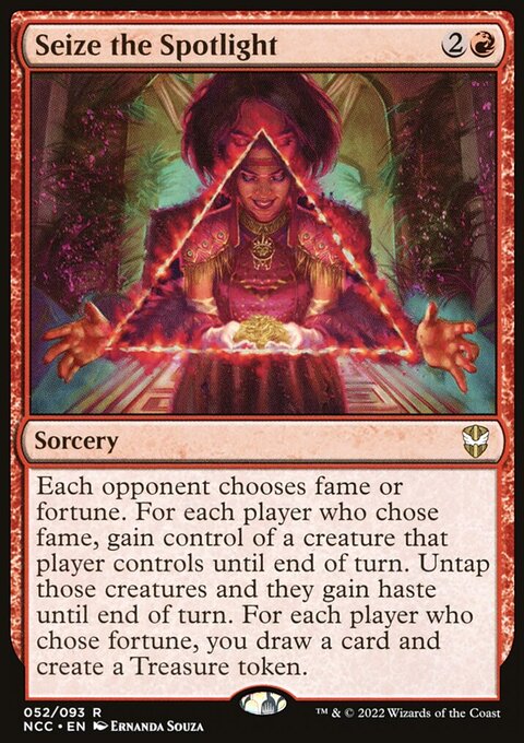 Seize the Spotlight, New Capenna Commander #52, Magic: The Gathering card
