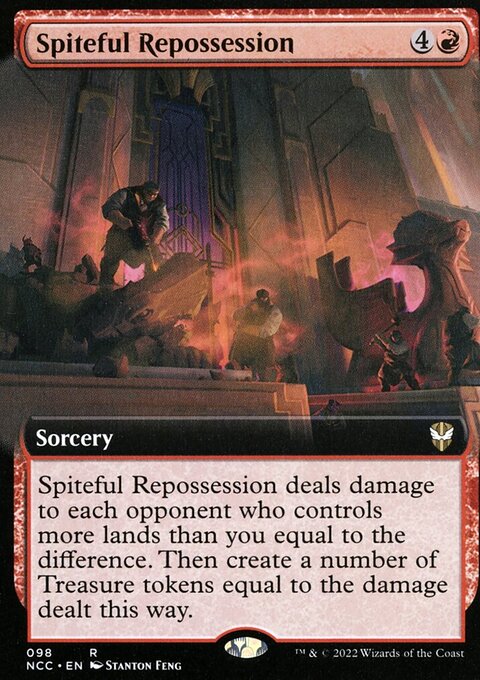 Spiteful Repossession, New Capenna Commander #98, Magic: The Gathering card