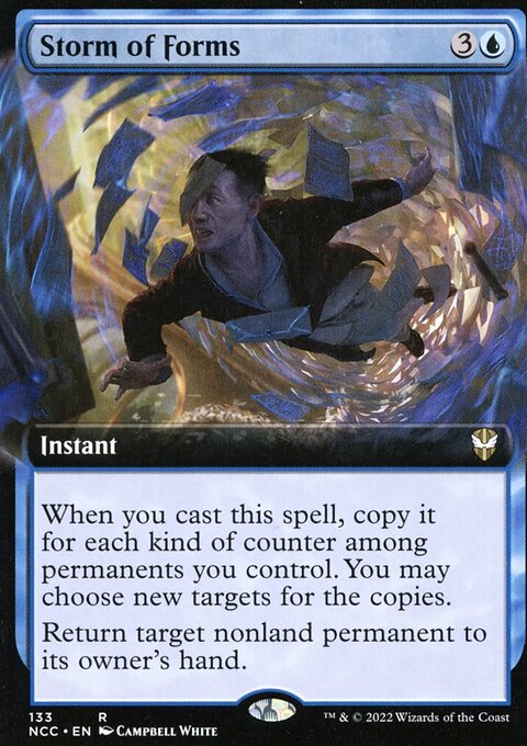 Storm of Forms, New Capenna Commander #133, Magic: The Gathering card