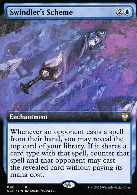 Swindler's Scheme, New Capenna Commander #96, Magic: The Gathering card