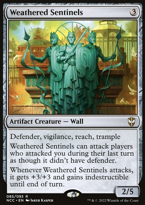 Weathered Sentinels, New Capenna Commander #85, Magic: The Gathering card