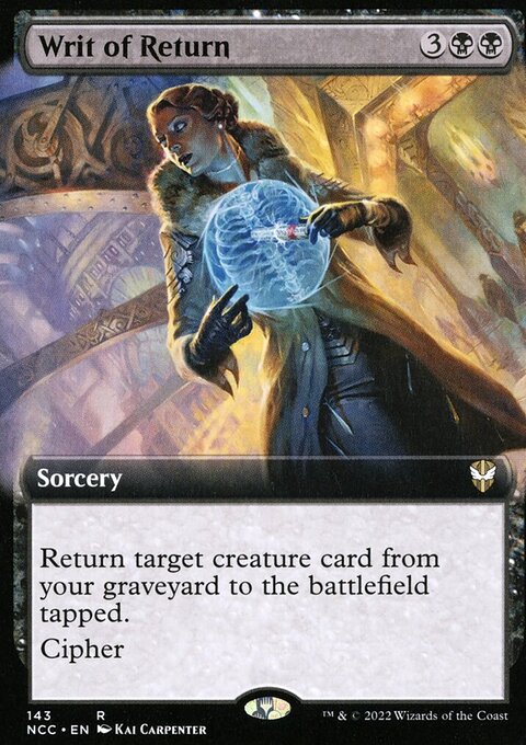 Writ of Return, New Capenna Commander #143, Magic: The Gathering card