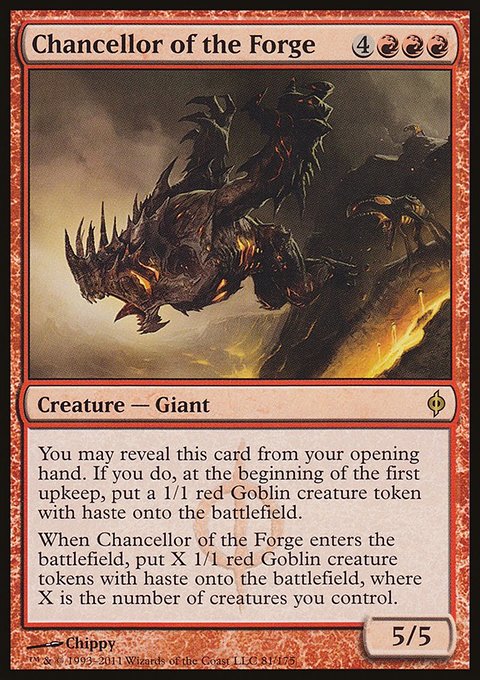 Chancellor of the Forge, New Phyrexia #81, Magic: The Gathering card