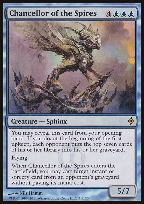 Chancellor of the Spires, New Phyrexia #31, Magic: The Gathering card