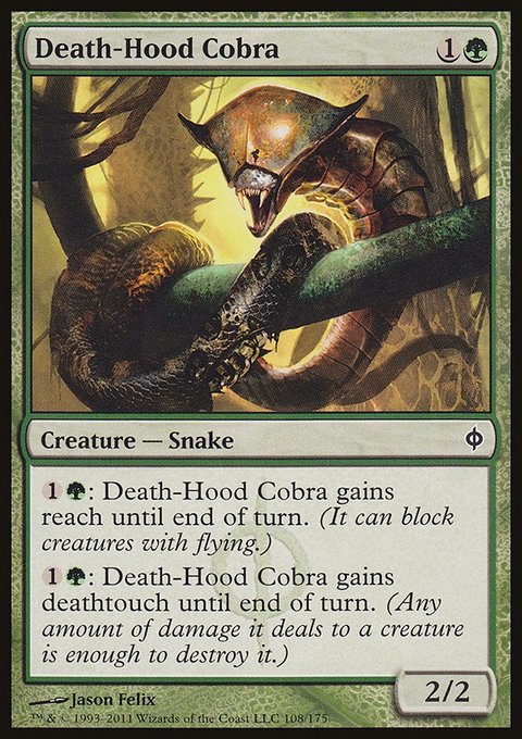 Death-Hood Cobra, New Phyrexia #108, Magic: The Gathering card