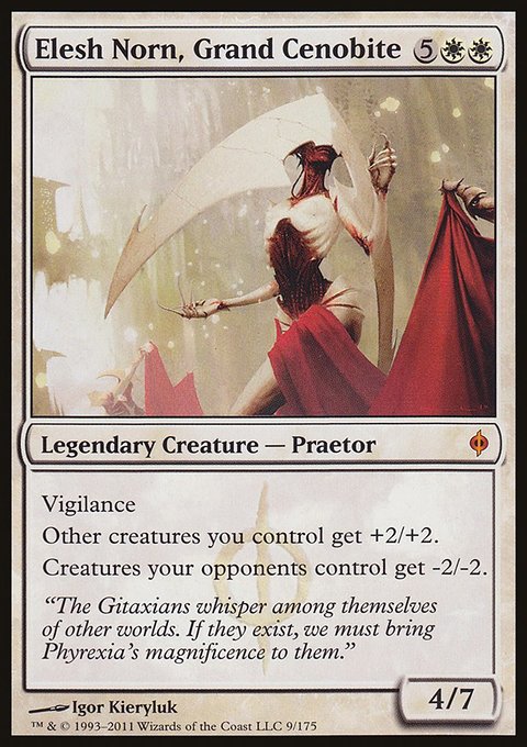 Elesh Norn, Grand Cenobite, New Phyrexia #9, Magic: The Gathering card