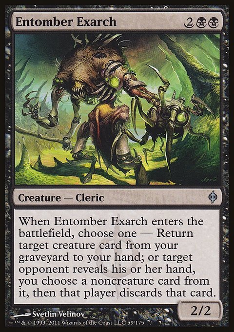 Entomber Exarch, New Phyrexia #59, Magic: The Gathering card