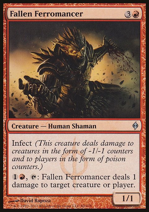 Fallen Ferromancer, New Phyrexia #82, Magic: The Gathering card