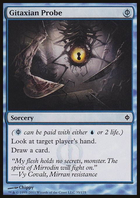 Gitaxian Probe, New Phyrexia #35, Magic: The Gathering card