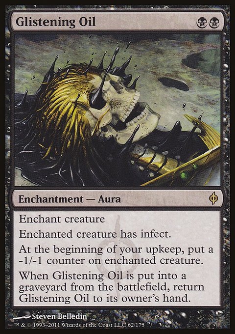Glistening Oil, New Phyrexia #62, Magic: The Gathering card