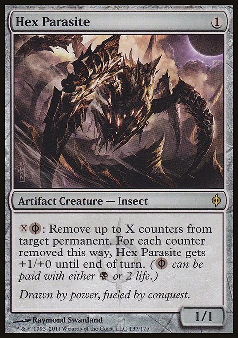 Hex Parasite, New Phyrexia #137, Magic: The Gathering card
