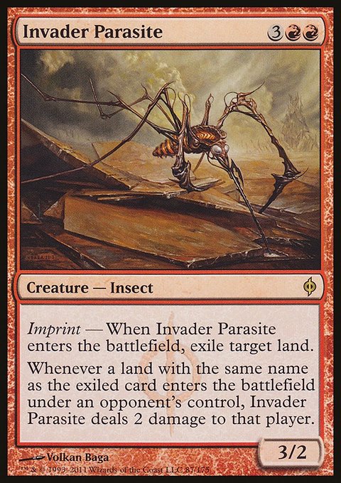 Invader Parasite, New Phyrexia #87, Magic: The Gathering card