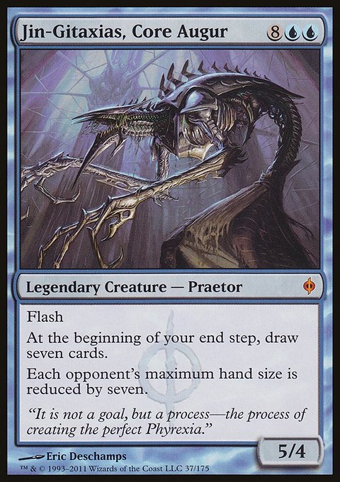 Jin-Gitaxias, Core Augur, New Phyrexia #37, Magic: The Gathering card