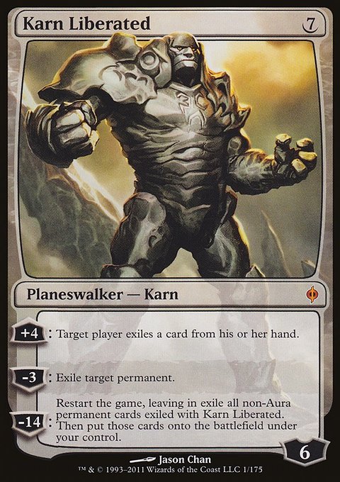 Karn Liberated, New Phyrexia #1, Magic: The Gathering card