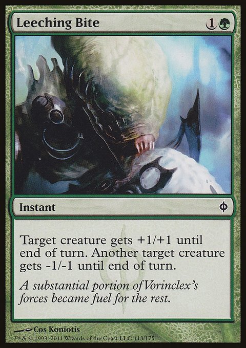 Leeching Bite, New Phyrexia #113, Magic: The Gathering card