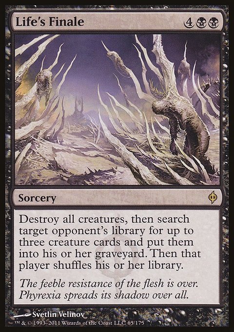 Life's Finale, New Phyrexia #65, Magic: The Gathering card