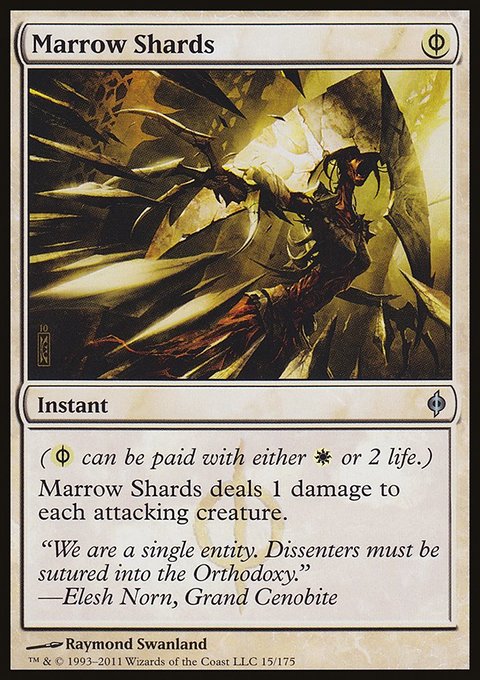 Marrow Shards, New Phyrexia #15, Magic: The Gathering card