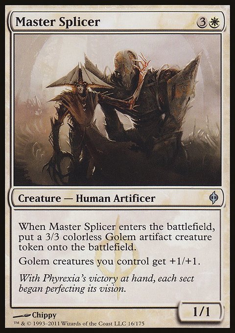 Master Splicer, New Phyrexia #16, Magic: The Gathering card