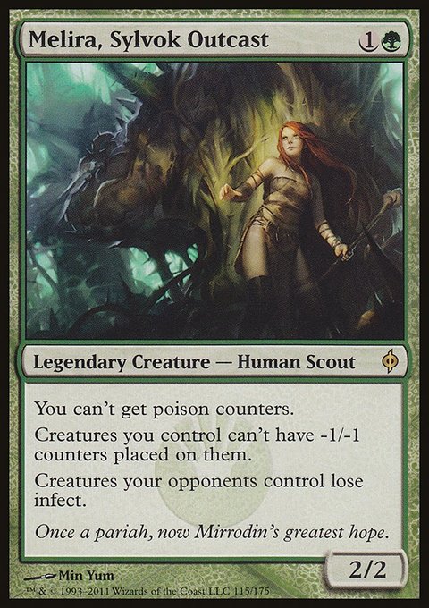 Melira, Sylvok Outcast, New Phyrexia #115, Magic: The Gathering card