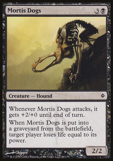 Mortis Dogs, New Phyrexia #66, Magic: The Gathering card