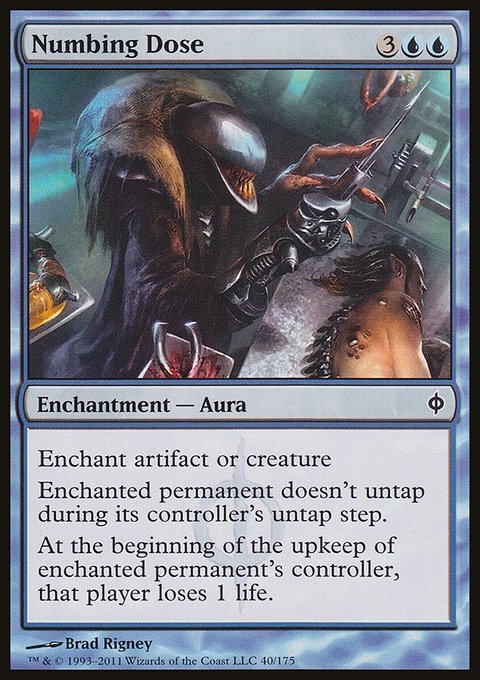 Numbing Dose, New Phyrexia #40, Magic: The Gathering card