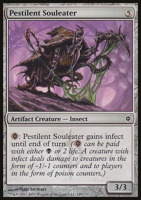 Pestilent Souleater, New Phyrexia #149, Magic: The Gathering card
