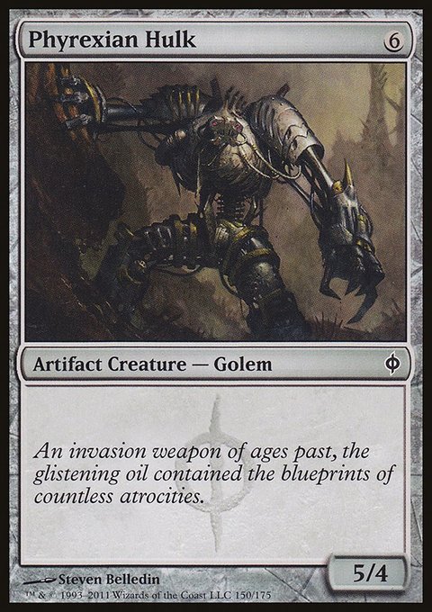 Phyrexian Hulk, New Phyrexia #150, Magic: The Gathering card