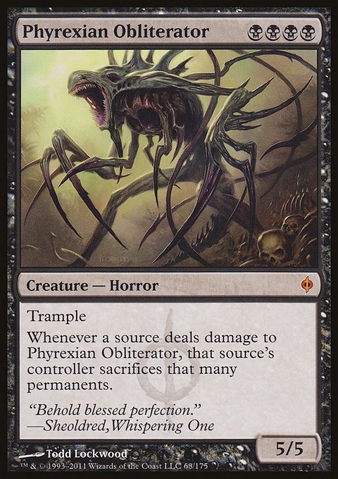 Phyrexian Obliterator, New Phyrexia #68, Magic: The Gathering card
