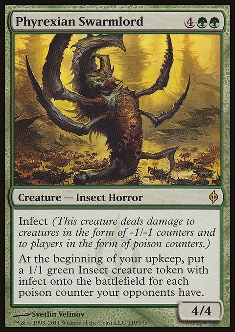 Phyrexian Swarmlord, New Phyrexia #119, Magic: The Gathering card