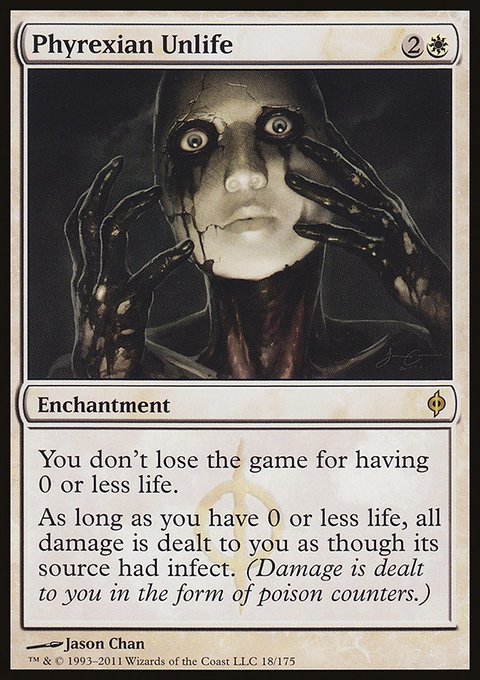Phyrexian Unlife, New Phyrexia #18, Magic: The Gathering card