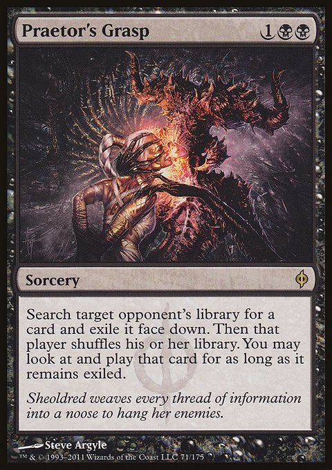 Praetor's Grasp, New Phyrexia #71, Magic: The Gathering card