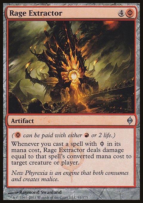Rage Extractor, New Phyrexia #91, Magic: The Gathering card