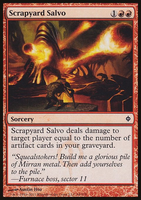 Scrapyard Salvo, New Phyrexia #94, Magic: The Gathering card