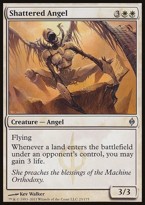 Shattered Angel, New Phyrexia #23, Magic: The Gathering card