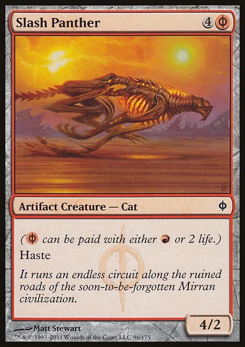 Slash Panther, New Phyrexia #96, Magic: The Gathering card