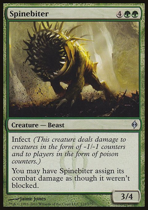 Spinebiter, New Phyrexia #121, Magic: The Gathering card