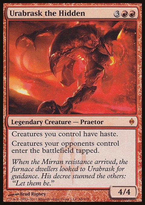 Urabrask the Hidden, New Phyrexia #98, Magic: The Gathering card