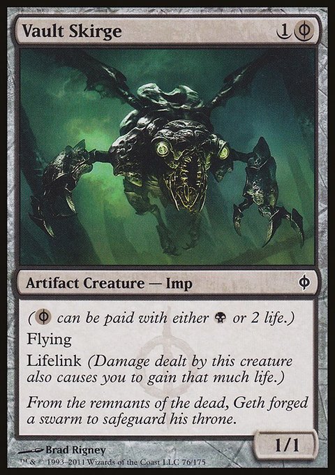 Vault Skirge, New Phyrexia #76, Magic: The Gathering card