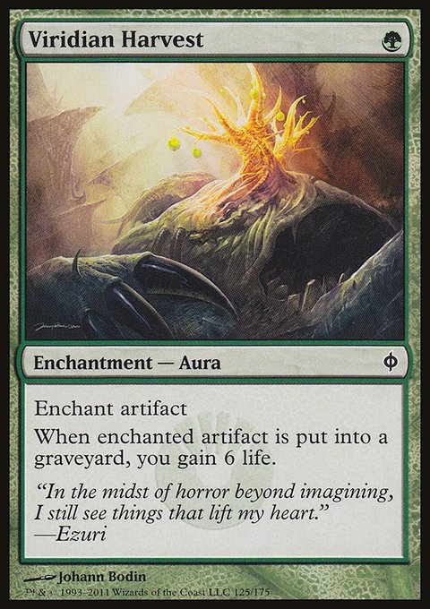 Viridian Harvest, New Phyrexia #125, Magic: The Gathering card