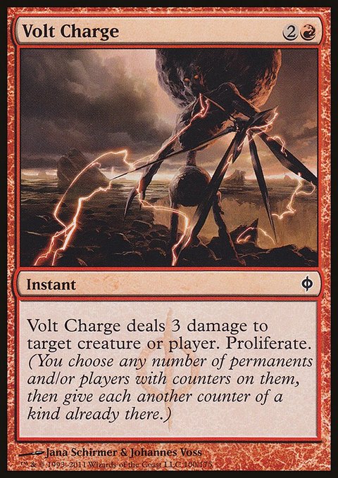 Volt Charge, New Phyrexia #100, Magic: The Gathering card