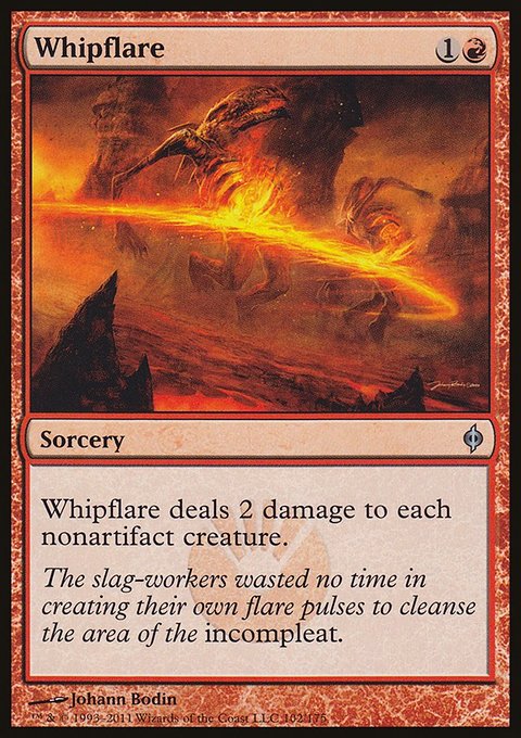 Whipflare, New Phyrexia #102, Magic: The Gathering card