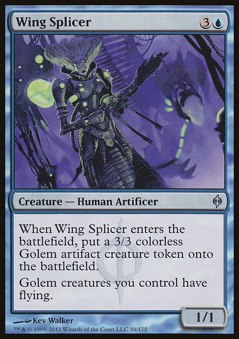 Wing Splicer, New Phyrexia #50, Magic: The Gathering card