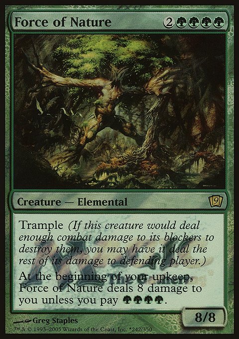 Force of Nature, Ninth Edition Promos #242★, Magic: The Gathering card
