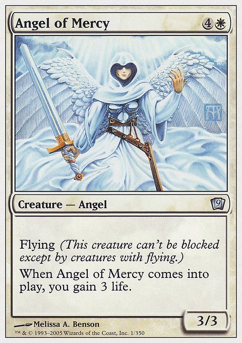 Angel of Mercy, Ninth Edition #1, Magic: The Gathering card